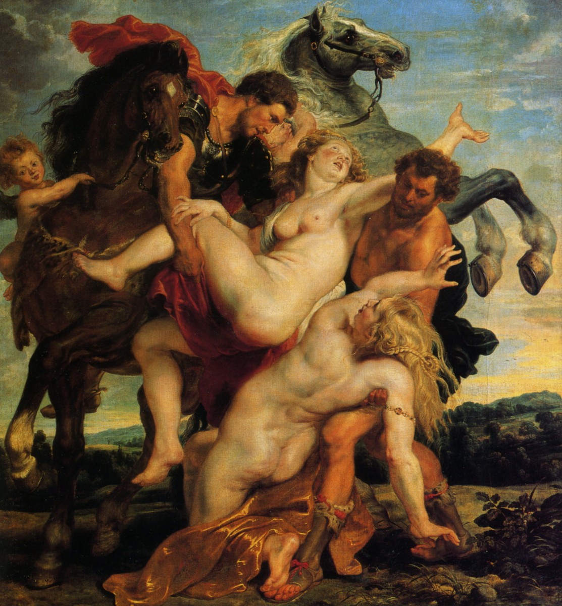 1618  Rubens L'enlevement des Filles de Leucippe The removal of the Girls of Leucippe .jpg